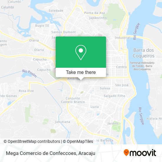 Mega Comercio de Confeccoes map