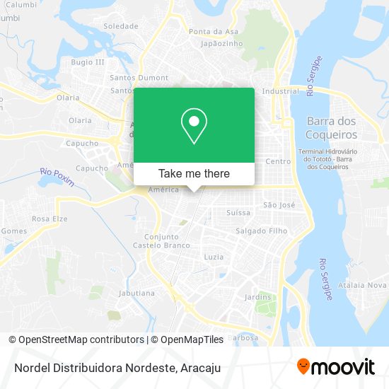 Mapa Nordel Distribuidora Nordeste