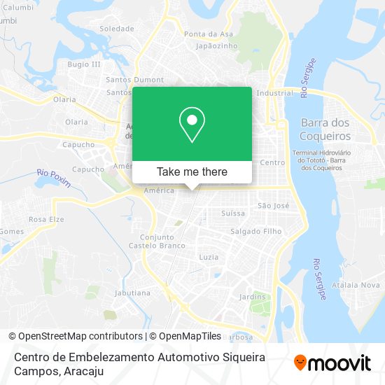 Mapa Centro de Embelezamento Automotivo Siqueira Campos