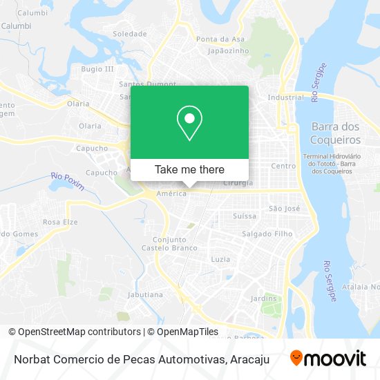 Mapa Norbat Comercio de Pecas Automotivas