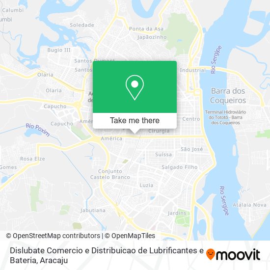 Dislubate Comercio e Distribuicao de Lubrificantes e Bateria map