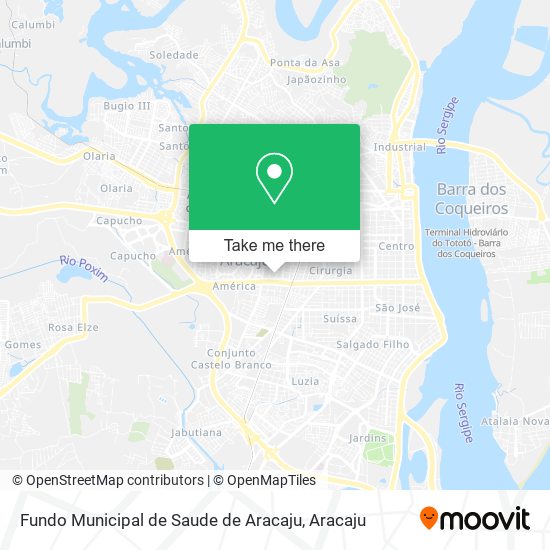 Fundo Municipal de Saude de Aracaju map