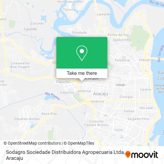 Sodagro Sociedade Distribuidora Agropecuaria Ltda map