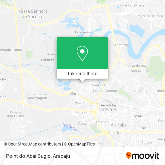 Point do Acai Bugio map