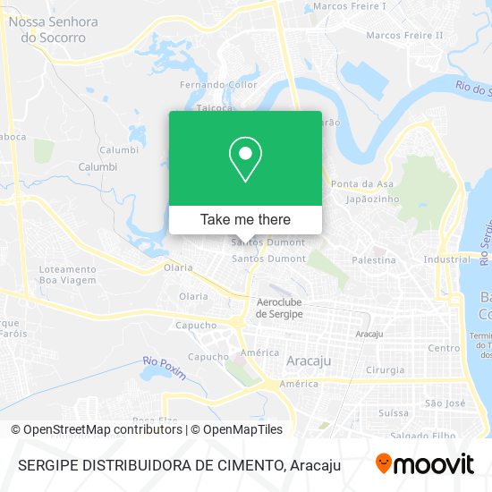 SERGIPE DISTRIBUIDORA DE CIMENTO map