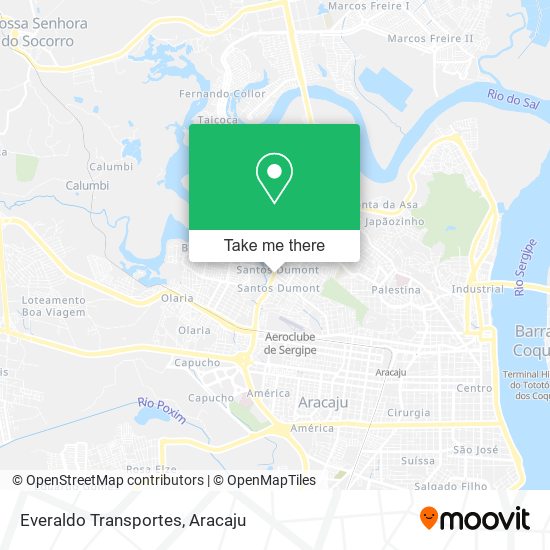 Everaldo Transportes map