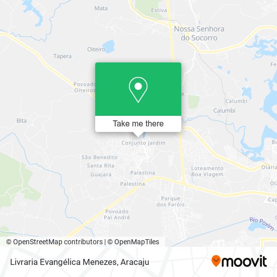 Mapa Livraria Evangélica Menezes