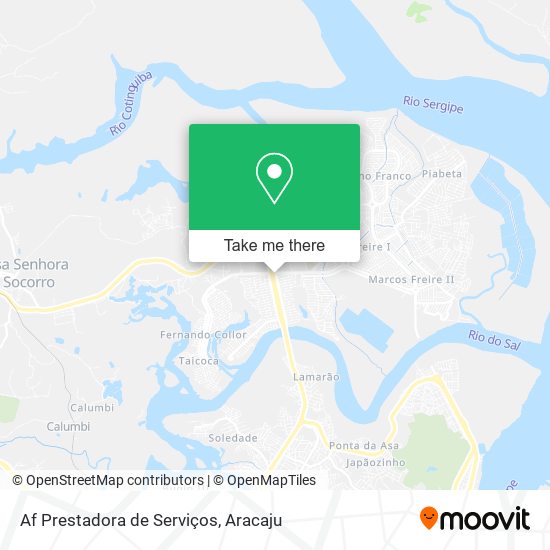 Af Prestadora de Serviços map