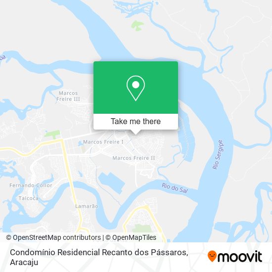 Mapa Condomínio Residencial Recanto dos Pássaros