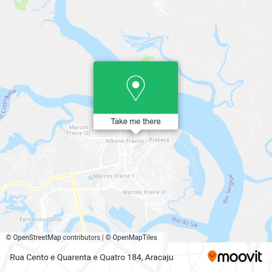 Rua Cento e Quarenta e Quatro 184 map