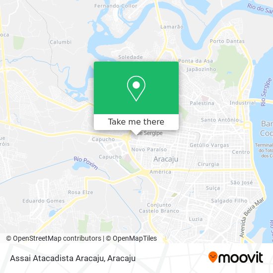 Mapa Assai Atacadista Aracaju