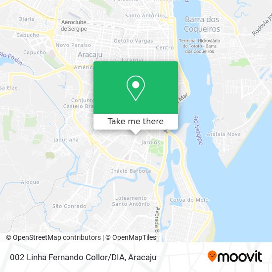 Mapa 002 Linha Fernando Collor/DIA
