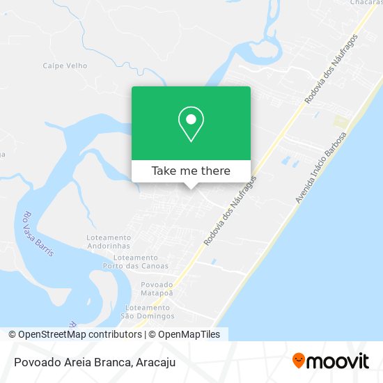 Povoado Areia Branca map