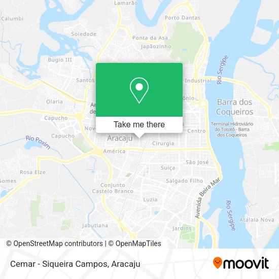 Cemar - Siqueira Campos map