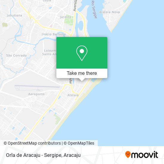 Orla de Aracaju - Sergipe map