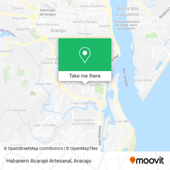 Mapa Habanero Acarajé Artesanal