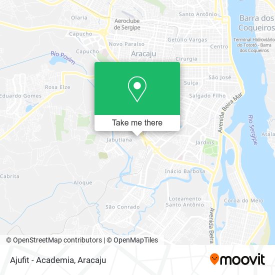 Ajufit - Academia map