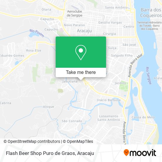 Mapa Flash Beer Shop Puro de Graos