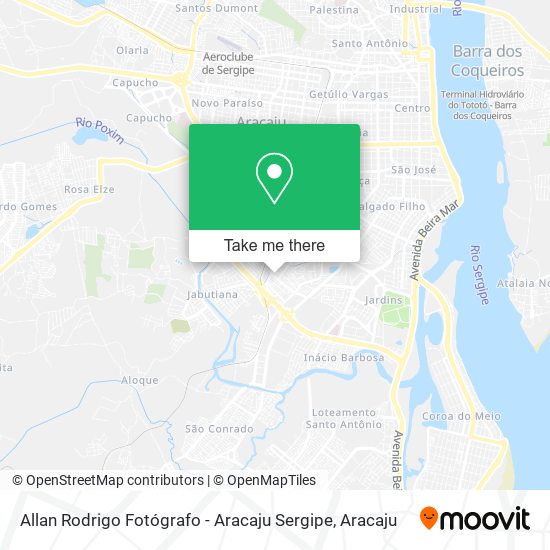 Mapa Allan Rodrigo Fotógrafo - Aracaju Sergipe