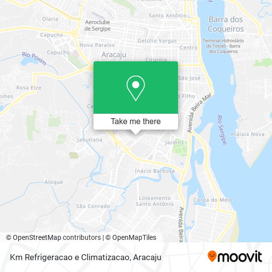 Km Refrigeracao e Climatizacao map