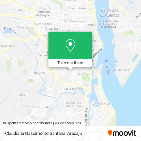 Claudiana Nascimento Santana map