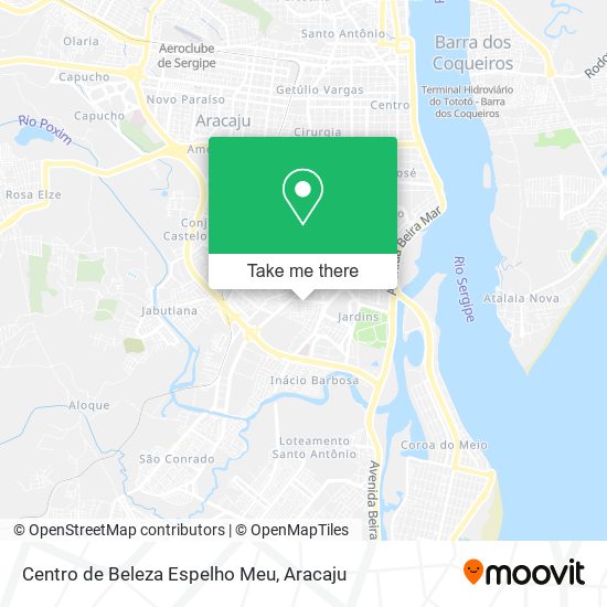 Mapa Centro de Beleza Espelho Meu