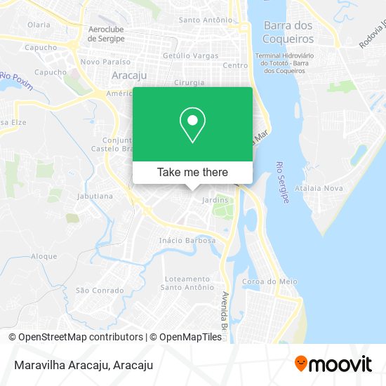 Mapa Maravilha Aracaju