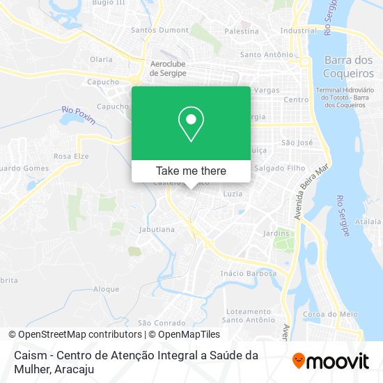 Caism - Centro de Atenção Integral a Saúde da Mulher map