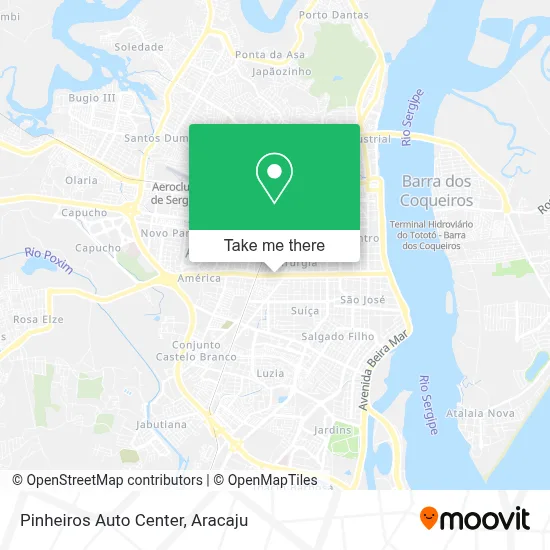 Pinheiros Auto Center map