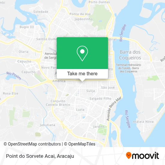 Point do Sorvete Acai map