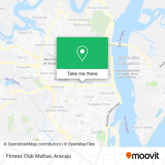 Mapa Fitness Club Malhas