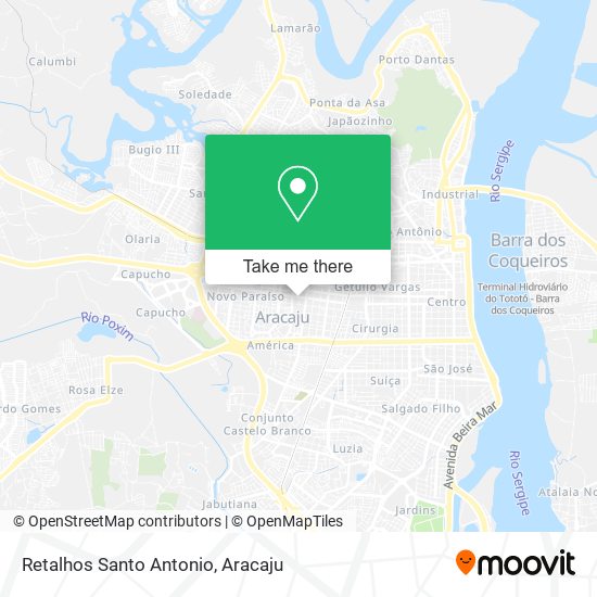 Retalhos Santo Antonio map