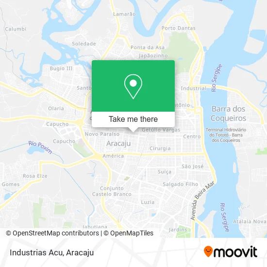 Industrias Acu map