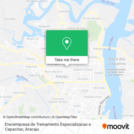 Mapa Etecempresa de Treinamento Especializacao e Capacitac