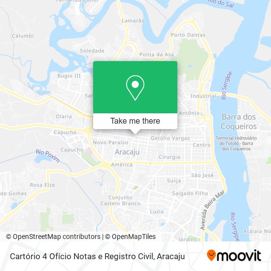 Cartório 4 Ofício Notas e Registro Civil map