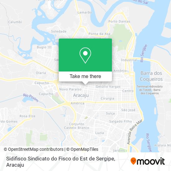 Sidifisco Sindicato do Fisco do Est de Sergipe map