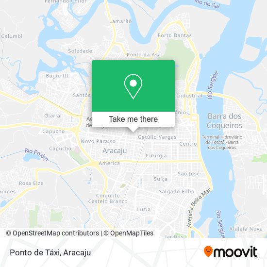 Ponto de Táxi map