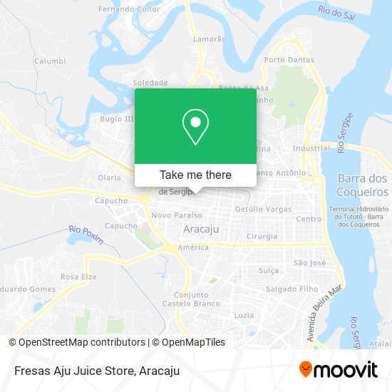 Fresas Aju Juice Store map