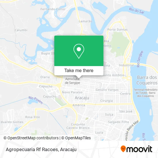 Agropecuaria Rf Racoes map