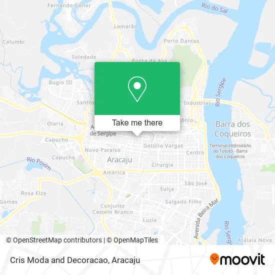 Cris Moda and Decoracao map