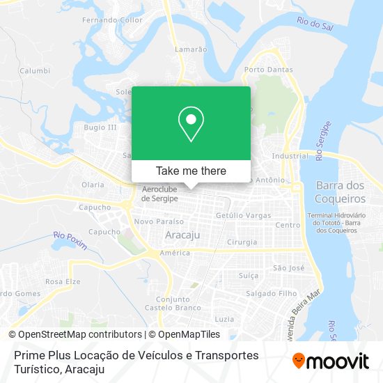 Mapa Prime Plus Locação de Veículos e Transportes Turístico