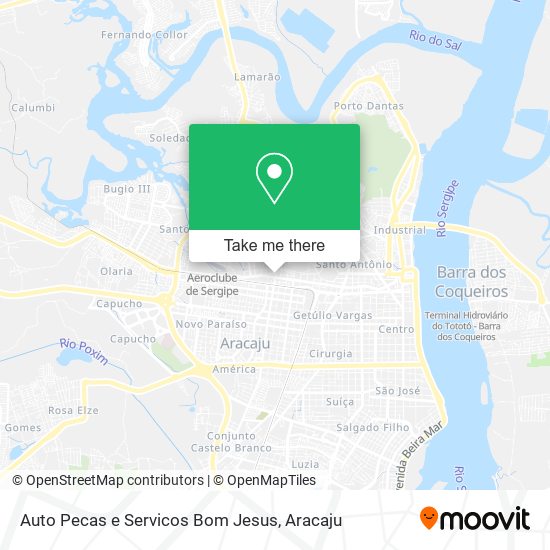 Mapa Auto Pecas e Servicos Bom Jesus