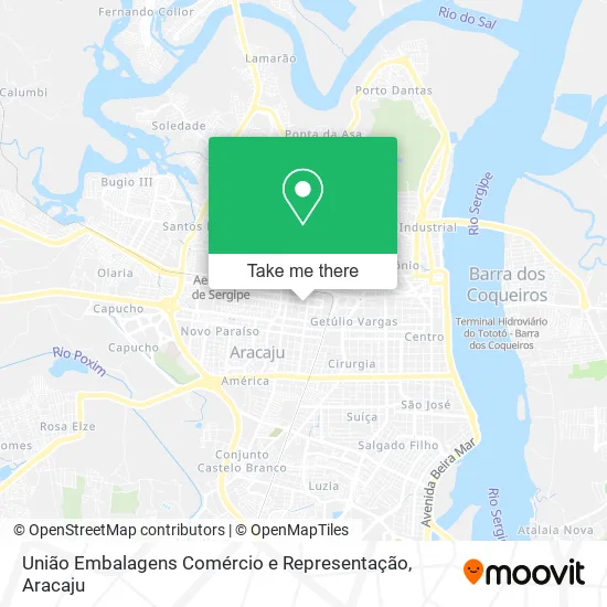 União Embalagens Comércio e Representação map