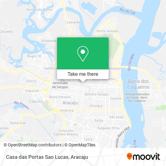 Mapa Casa das Portas Sao Lucas