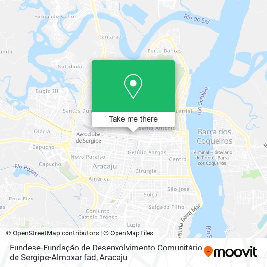 Fundese-Fundação de Desenvolvimento Comunitário de Sergipe-Almoxarifad map