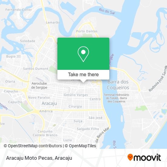 Aracaju Moto Pecas map