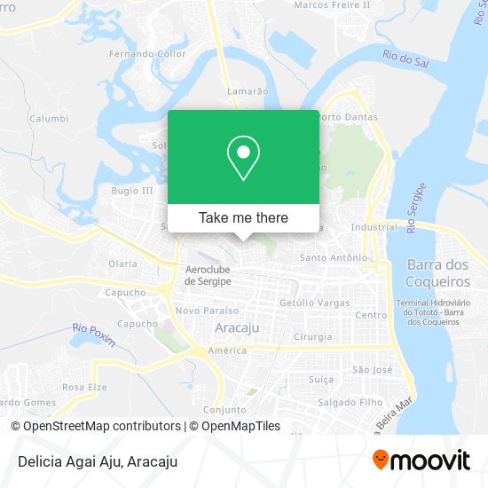 Delicia Agai Aju map