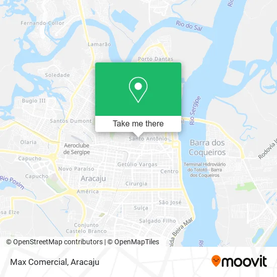 Max Comercial map