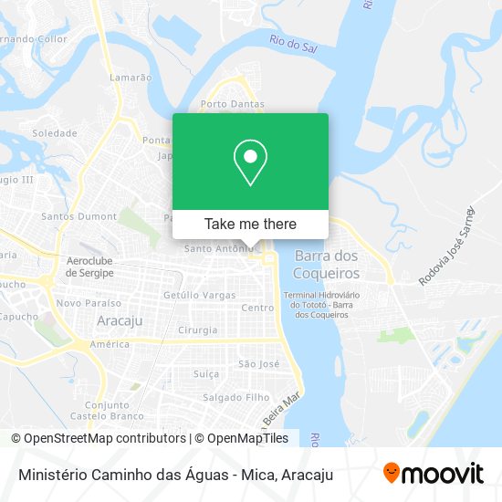 Ministério Caminho das Águas - Mica map