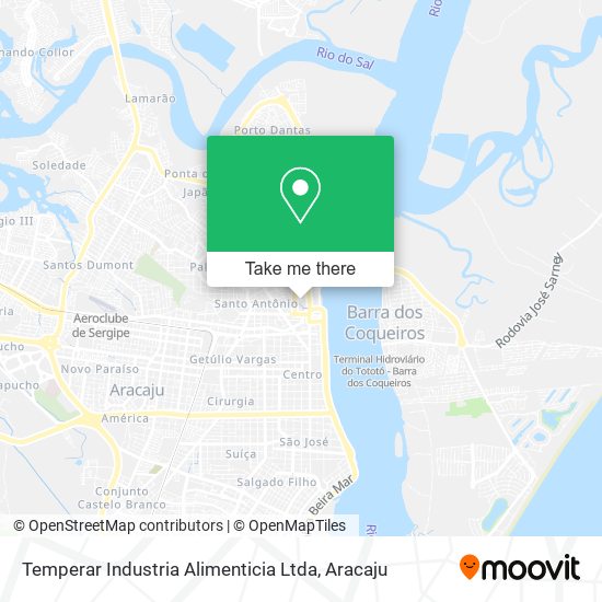 Mapa Temperar Industria Alimenticia Ltda